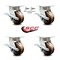 Service Caster 4 Inch Kingpinless High Temp Phenolic Wheel Caster Brakes 2 Swivel Locks, 4PK SCC-KP30S420-PHRHT-SLB-BSL-2-SLB-2 - alternate 7
